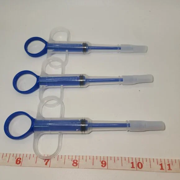 3PCS Pet Pill Shooter Plunger Popper for Small Cats Dogs Soft Tip Tablet Pusher