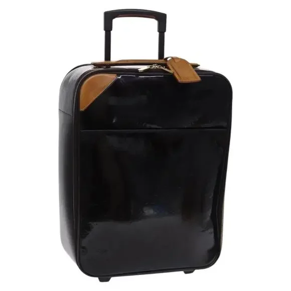 LOUIS VUITTON Monogram Vernis Pegas 45 Suitcase Amarante M91277