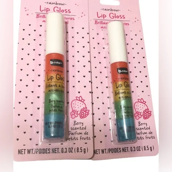 2pack rainbow berry scented lip gloss new‎