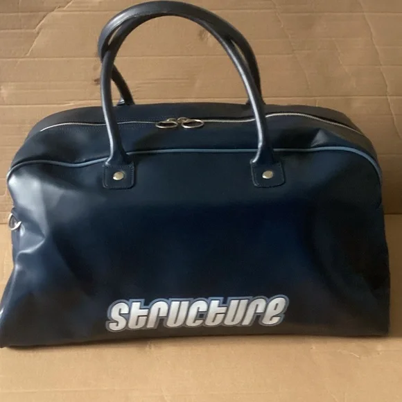 Structure Navy Blue Overnight Bag