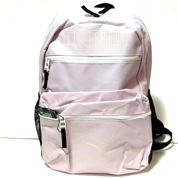 PUMA MERIDIAN 4.0 BACKPACK LAVENDER CARRY-ON TOTE BLACK BOOKBAG SIZE OS NWT