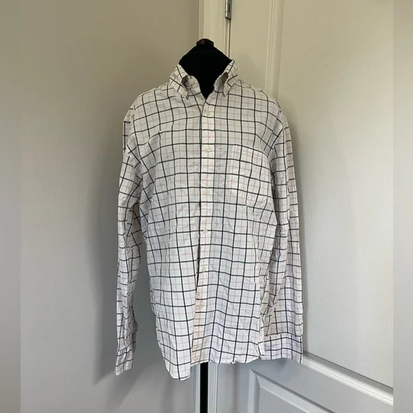 J.Crew Men's Slim Fit Plaid Button-Up Shirt Multicolor Size M. (sku#272)