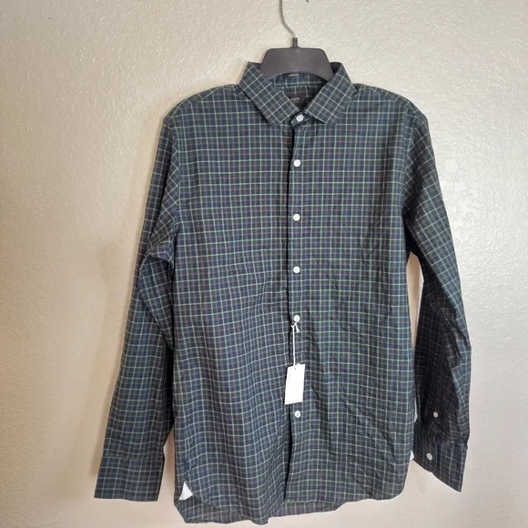 NWT J. CREW LUDLOW SHIRT IN DARK NAVY PLAID F8187 sz M