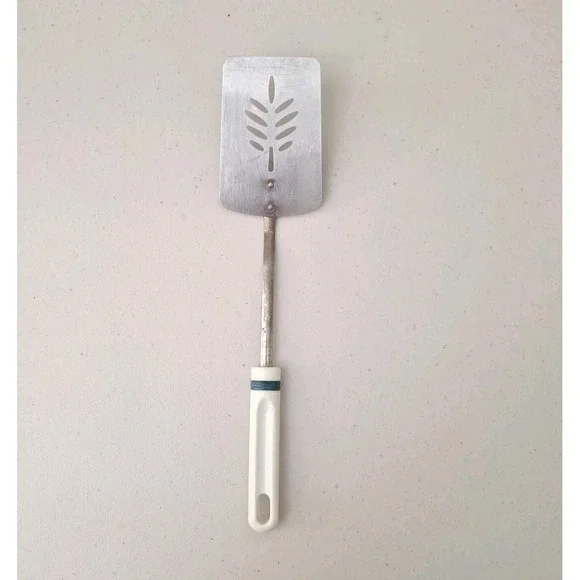 Vintage MCM 'HARVEST WHEAT' Slotted Spatula Handle Stainless Steel 14