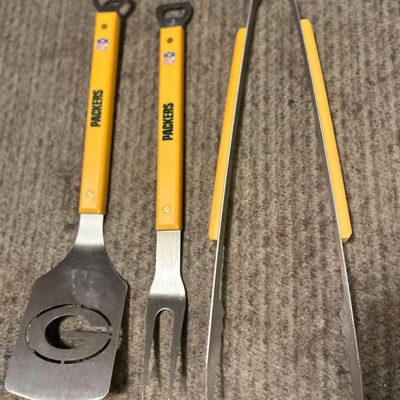 Packers BBQ‎ Tool Set with Yellow Handles