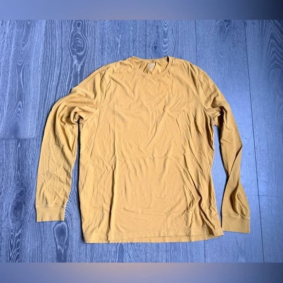J. Crew Broken In Long Sleeve in Golden Yellow Size XL