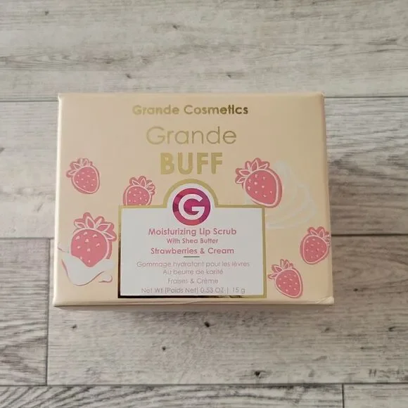 Grande Cosmetics Grande Buff Strawberries and Cream Lip Scrub
