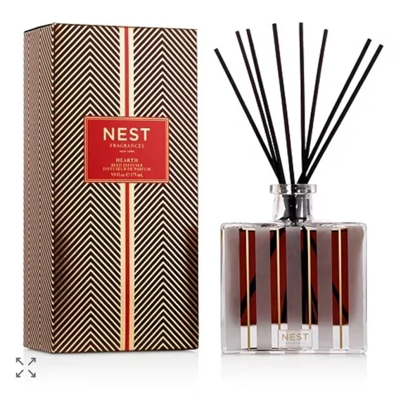 NEST Fragrances Hearth Reed Diffuser - new in box 5.9 fl oz