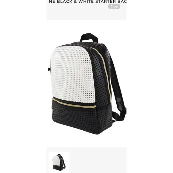 Eight+Nine‎ Black & White Starter Backpack 13x10x4