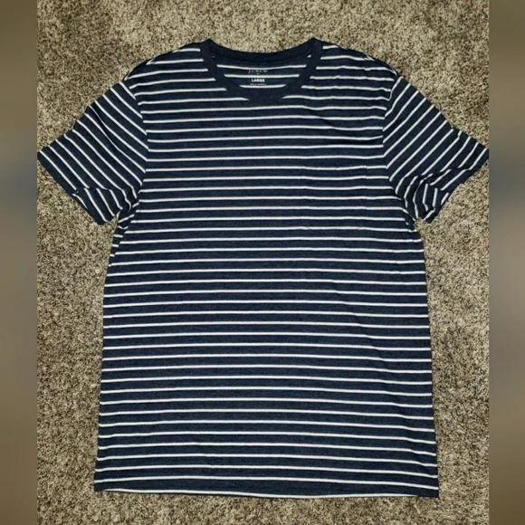 J.Crew| Navy Striped Basic Tshirt