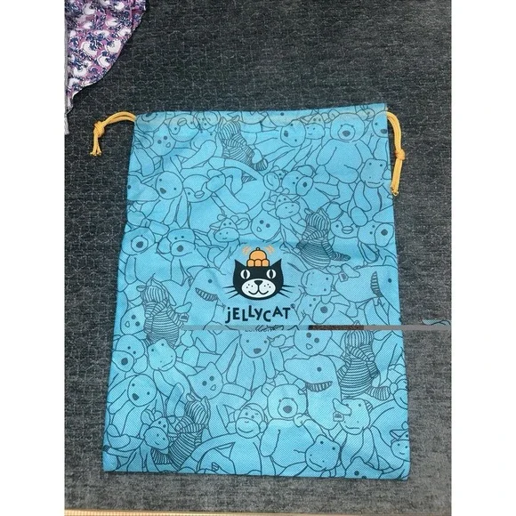Jellycat London Blue Drawstring Dust Bag Pouch 15