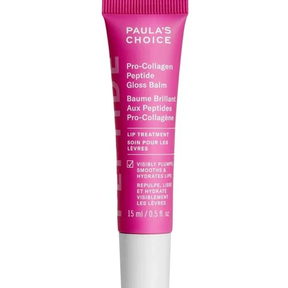 Paula’s Choice Pro-Collagen Peptide Lip Gloss Balm Sheer Pink 0.5 oz Plumping
