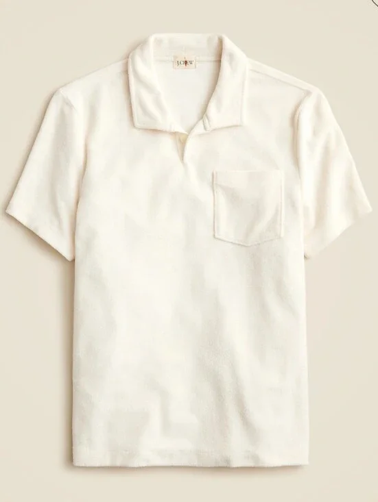 J. Crew Slub Cotton Pocket Polo