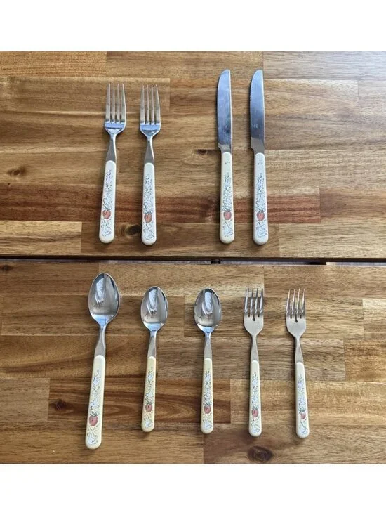 Marmalade Goose Fruit Country Flatware Silverware 9 Pieces Mixed Japan Cottage