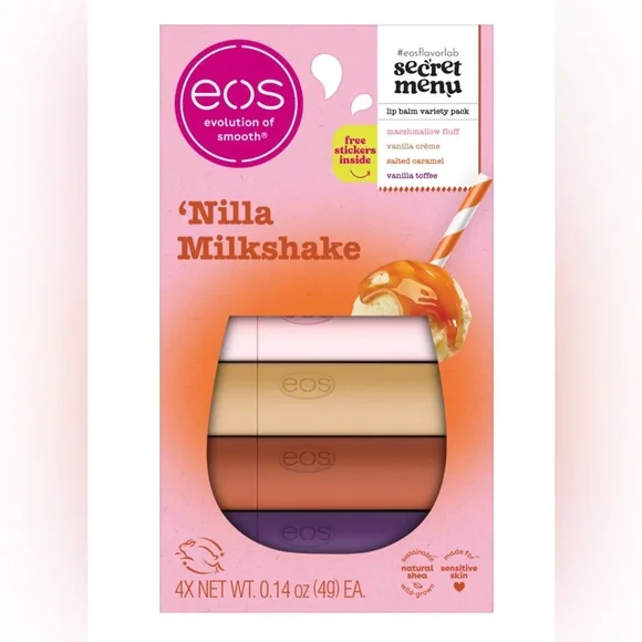 New eos Nilla Milkshake Lip Balm Set