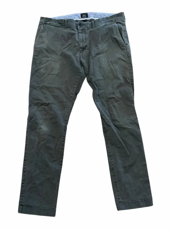 J.Crew Men’s Greenish Gray 481 Slim Chino Pants 34x32