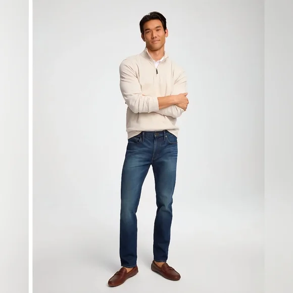 J. Crew Men's Flex Straight Blue Jeans Sz 34 X 32. New school casual preppy