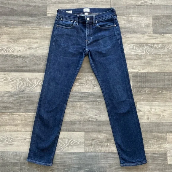 29x32 J.Crew 484 Slim Kurabo Japanese Denim Jeans Men’s Blue Dark Stretch J5024