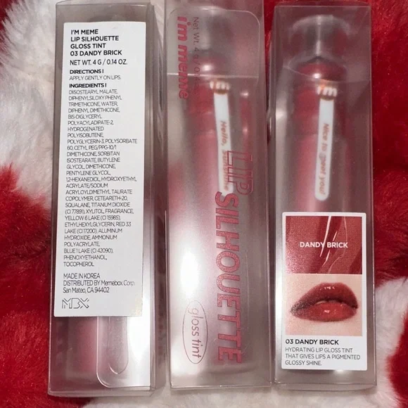 I’m Meme - Lip Silhouette Gloss Tint - Dandy Brick - 3 NIB
