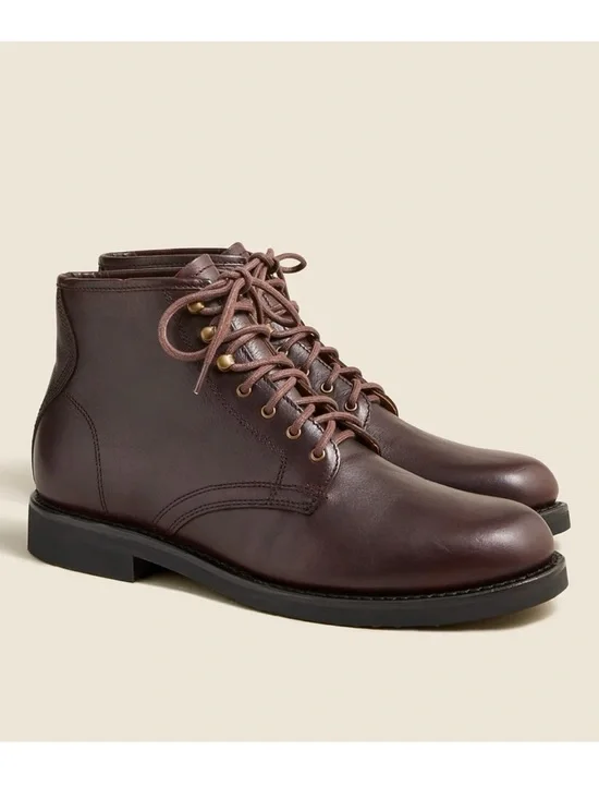 J.Crew Field Boots in English Leather Polo Brown