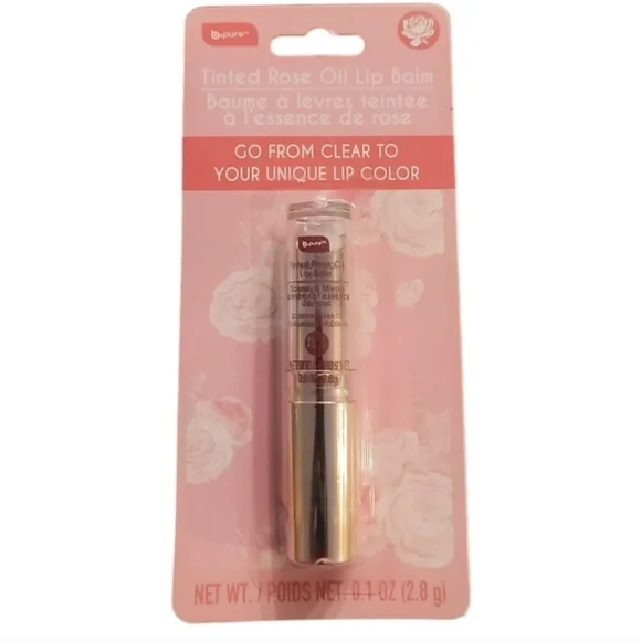 Bpure Tinted Rose Oil Lip Balm Tiktok Famous NWT.