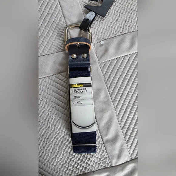 NWT Wilson Youth Baseball/Softball Adjustable Elastic Belt In Navy