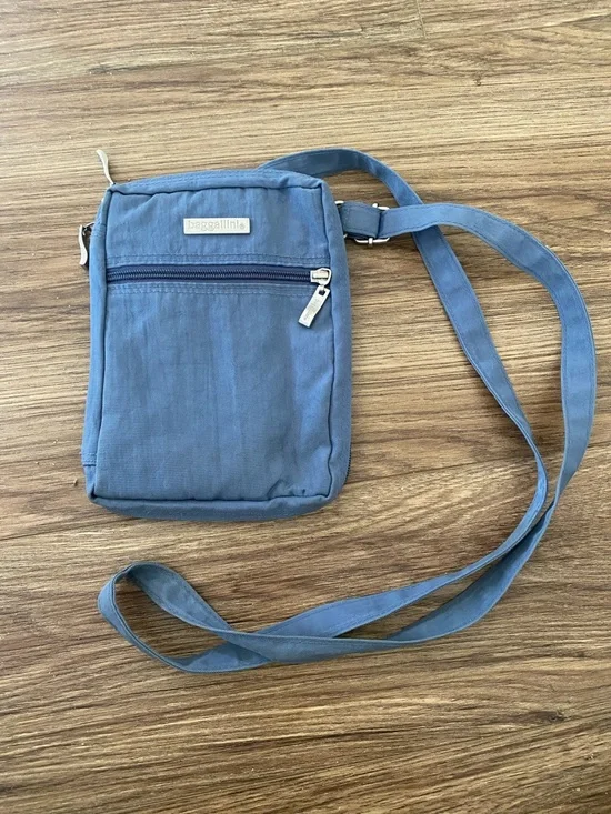 Baggallini Slate Blue Crossbody wallet Messenger Bag