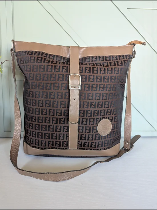 vintage Fendi ZuccaMonogram originallyintroduced in the late 1980s.Pattern: