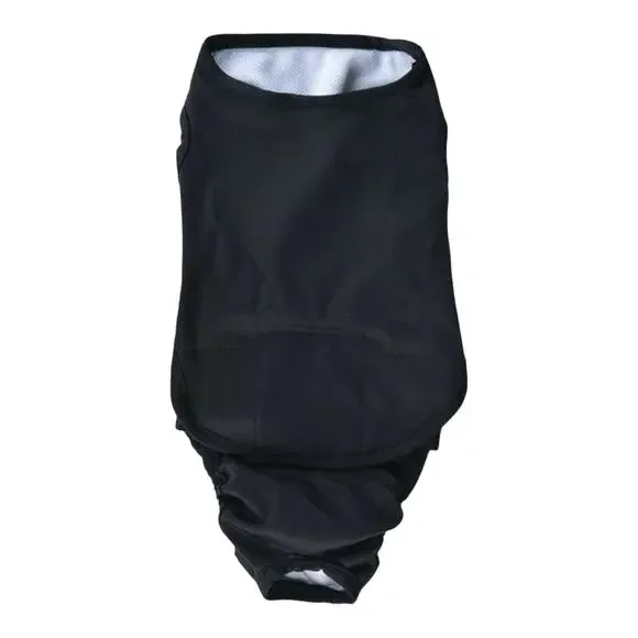 Bluethy Dog Recovery Suit Sz Large Black Medical Cone Alternative NEW