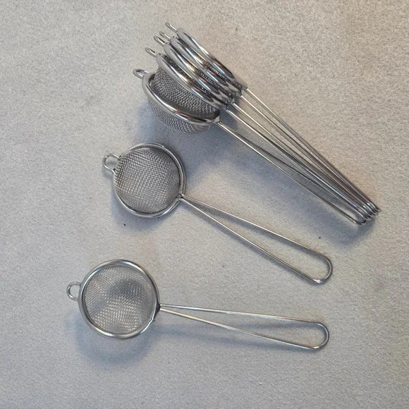 Fine mesh bar cocktail juice and drink strainers, set of 7, 2