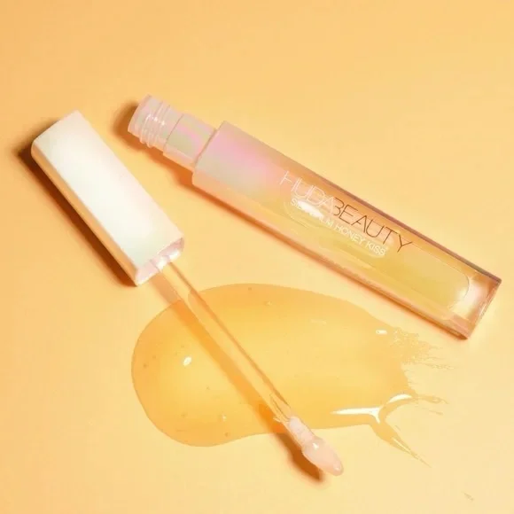 Huda Beauty Wishful Silk Balm Honey Kiss Plumping Lip Balm Queen Bee NWT
