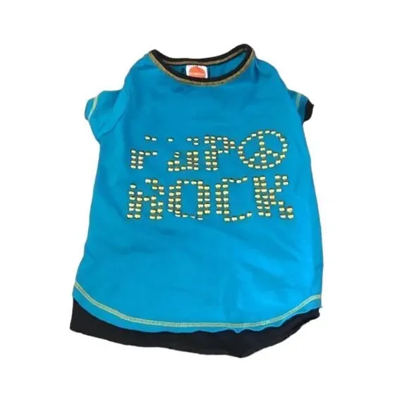 Simply Dog Pup Rock Shirt Size S