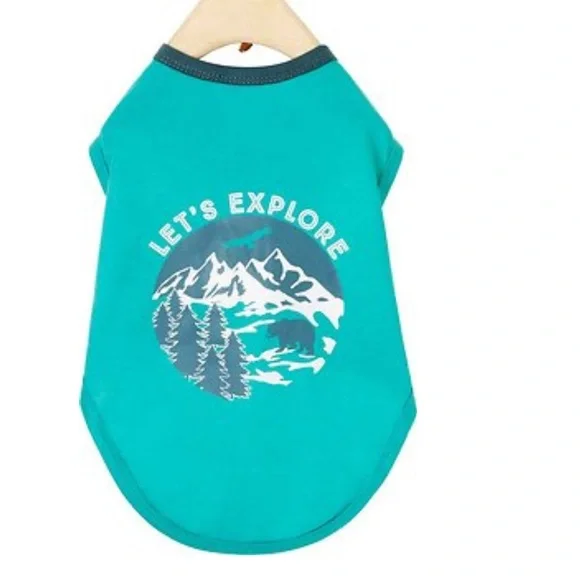 Let's Explore Dog & Cat T-Shirt Smsll NWT
