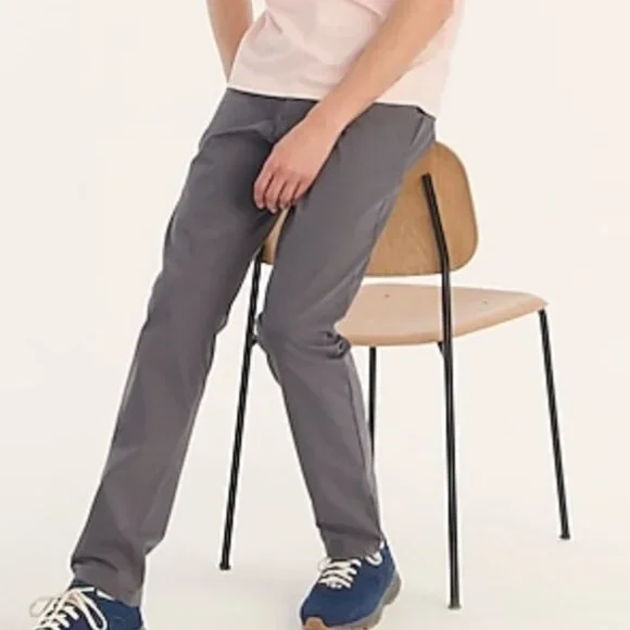 EUC Men's J. CREW 484 Slim-Fit‎ Tech Pant Stretch Gray | Size W36 X L32