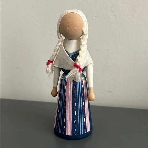 Ellerbergs, Vintage Swedish 5 inch Folk Art Doll