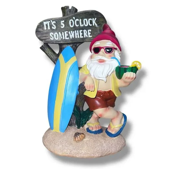 It's‎ 5 O'Clock Somewhere Garden Gnome