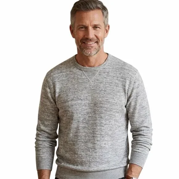 J.Crew 100% Cotton Men’s Sweater Grey Color Size XL