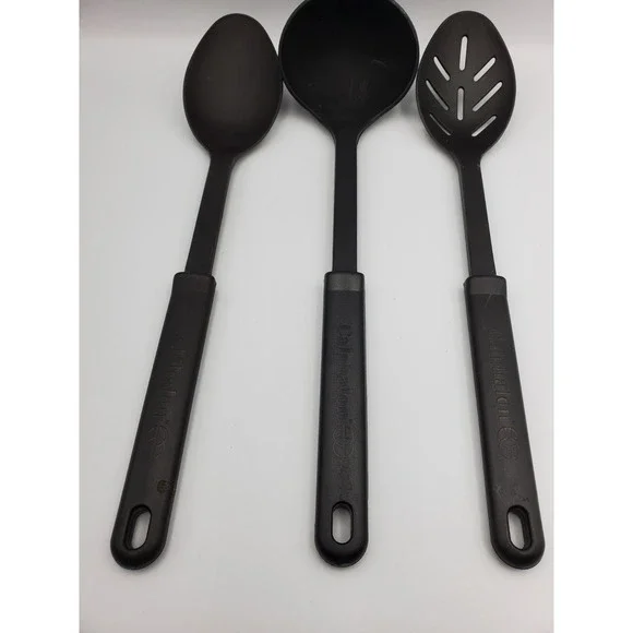 Set of 3 Calphalon Black Nylon Cooking Utensils W/heat resistance of 400 degrees