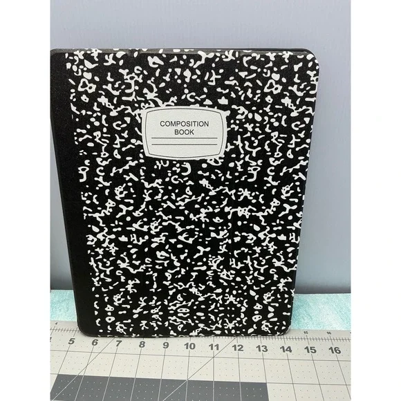 Soke Case for iPad Air 13 Inch M2 2024 Composition Notebook Folio‎ Cover Black