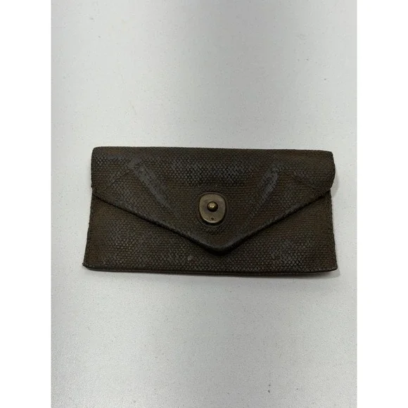 ORIGINAL WWII US ARMY INFANTRY M1942 FIRST AID CARLISLE BANDAGE CARRY BELT POUCH