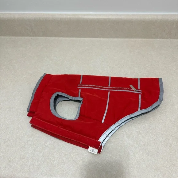 Alcott Red Dog Jacket with Reflective Trim