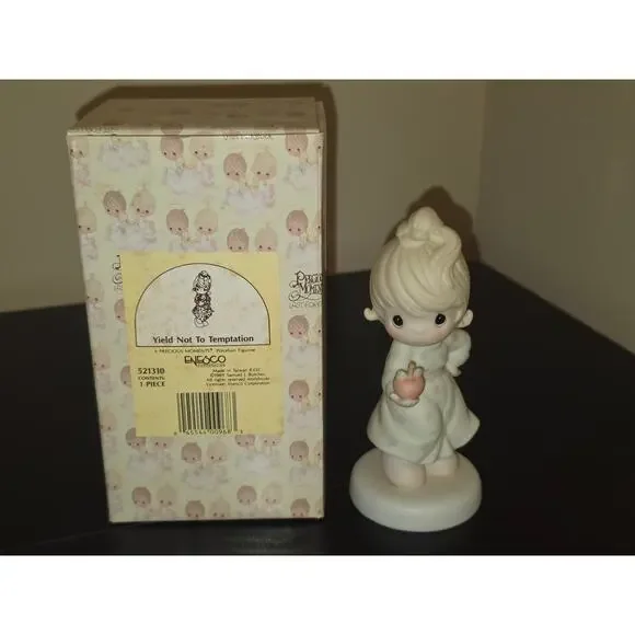 Precious Moments Enesco 521310 “Yield Not‎ To Temptation” Figurine w Box