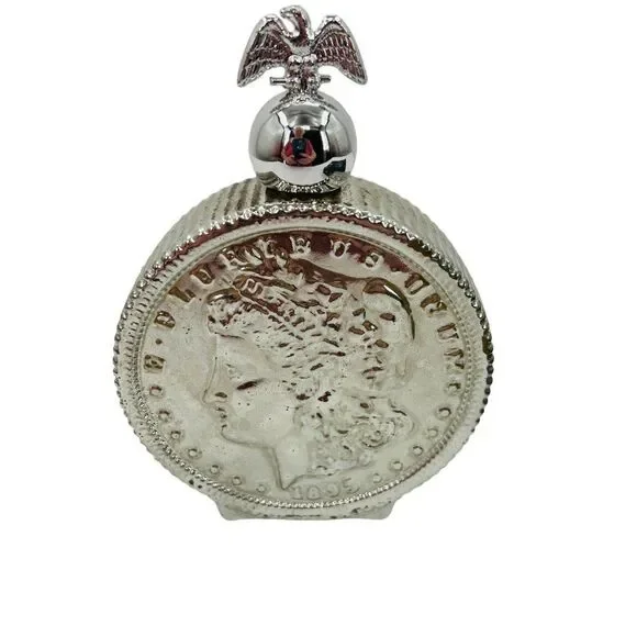 Vintage Avon Liberty Dollar Decanter with Oland After Shave & Box