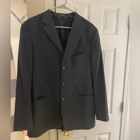 J. Crew Men's Dark Gray Blazer/Suit Jacket 100% Wool size‎ 42R