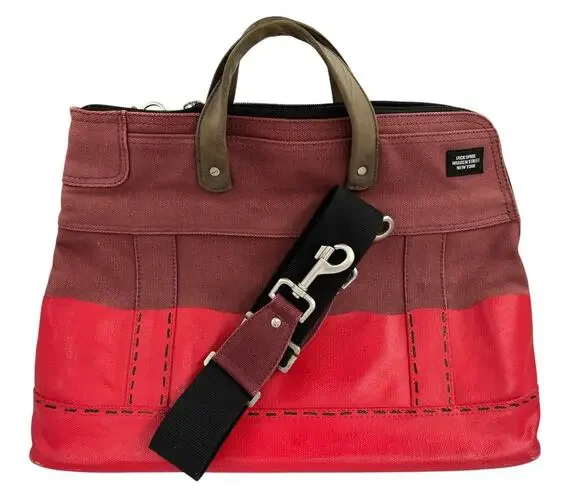 Jack Spade Warren Street New York Dipped Canvas Tote Messenger Bag Utility