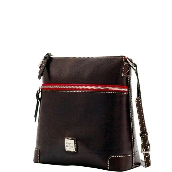 DOONEY & BOURKE Florentine Triple Zip North/South Crossbody Bag Brown