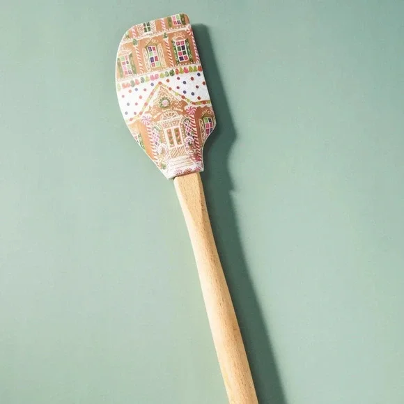Anthropologie Gingerbread Lane Silicone Christmas Spatula