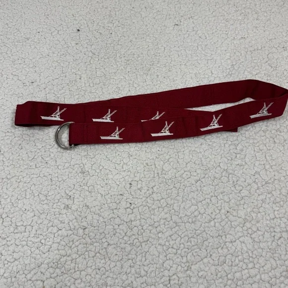 Vineyard Vines Boys XL Ribbon Red Belt Golf Boats Nautical 49