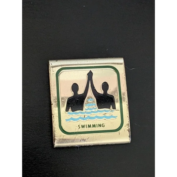 Vintage Boy Scout Belt Loop Swimming Award‎ Metal Medal
