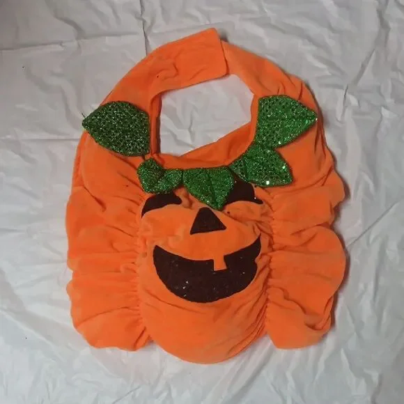 Thrill & Chills Collection Orange Pumpkin Dog Pet Halloween Costume Sz L